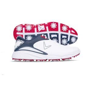 Callaway Coronado V3 Golf Shoes Men's Shoes White/Blue/Red : 11 D - Medium